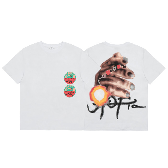 Travis Scott Hand Print T shirt White
