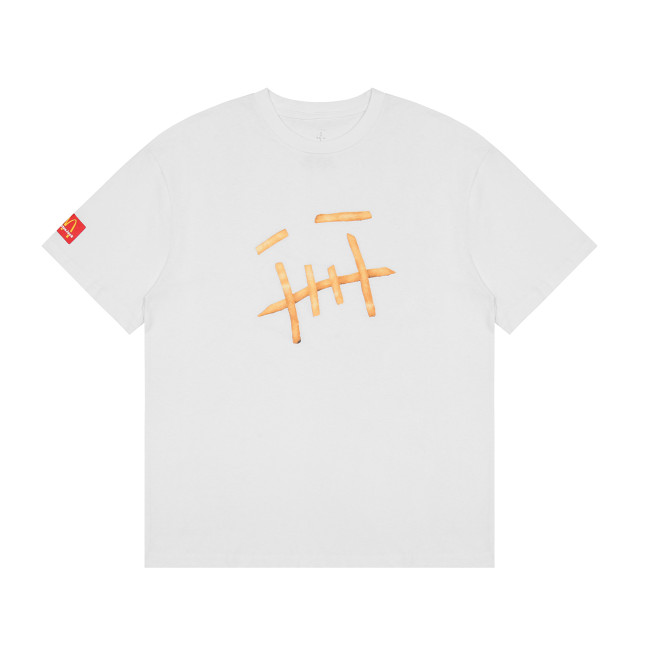 Travis Scott Fries Print T shirt White