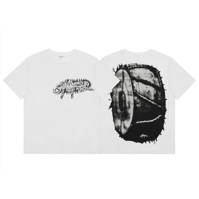 Travis Scott Stone Circle Print T shirt White