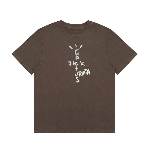 Travis Scott Graffiti Expert Print T shirt Coffee