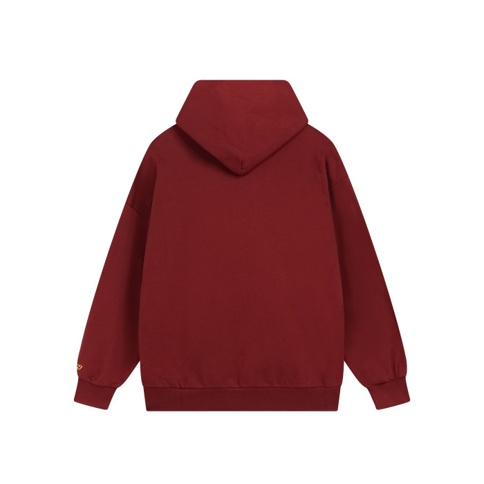 Drew House Smiley Face Series Mascot Navy Smiley Face Hooded Fleece Sweatshirt Winter Unisex Navy Blue