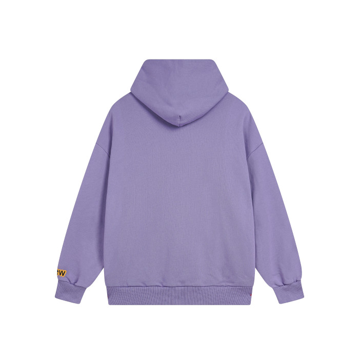 Drew House Smiley Face Series Mascot Navy Smiley Face Hooded Fleece Sweatshirt Winter Unisex Navy Blue