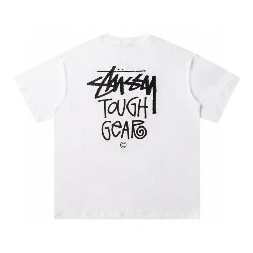 Stussy SS24 screen printed logo short-sleeved T-shirt, same style for men and women