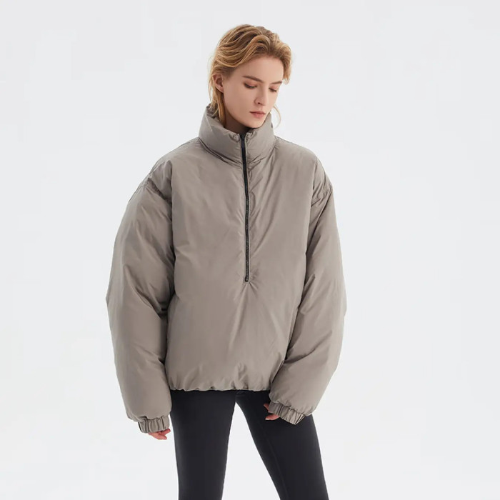 FOG FEAR OF GOD 22 multi-threaded half-zip cotton ESSENTIALS winter thickened jacket