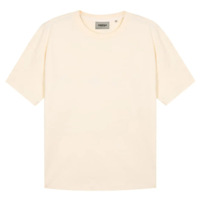 FOG Fear of God 21 Reproduced short -sleeved Essentials Summer casual T -shirt Beige