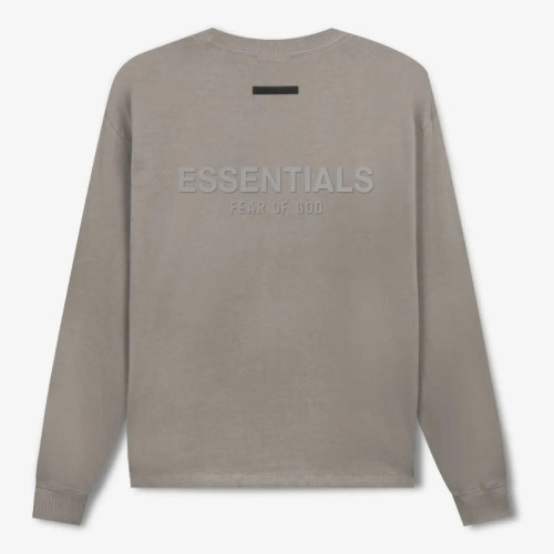 FOG FEAR OF GOD 21 ESSENTIALS Casual Retro Bottoming Shirt Multi-line Long Sleeve moss color