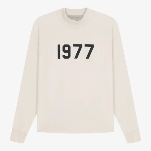Fog Fear of God 1977 retro leisure bottoming shirt 22 Reunion line long sleeves white
