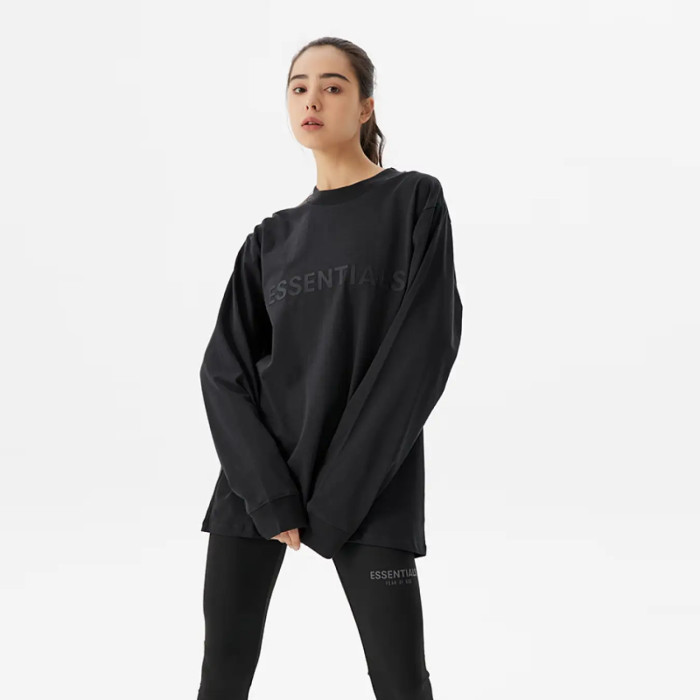 FOG FEAR OF GOD ESSENTIALS Casual Bottoming Multi-line Long Sleeve black