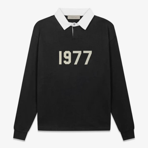 FOG FEAR OF GOD 22 double line 1977 sweatshirt ESSENTIALS casual POLO collar top