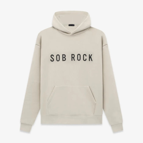 FOG FEAR OF GOD mainline band hoodie casual oversize sweatshirt Sand color