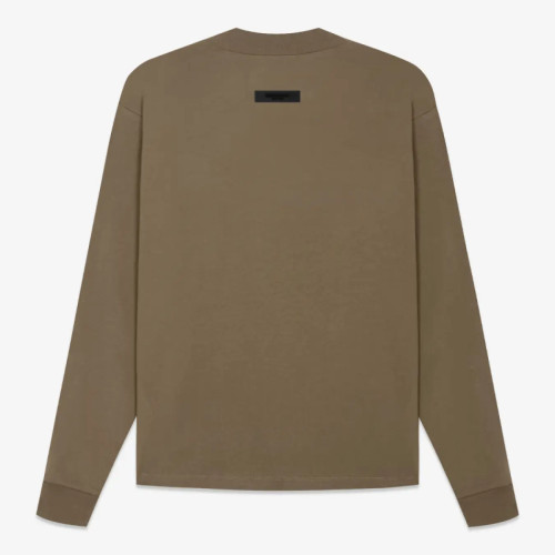 FOG FEAR OF GOD Essentials casual bottoming shirt 22 renewal long sleeves Dark brown