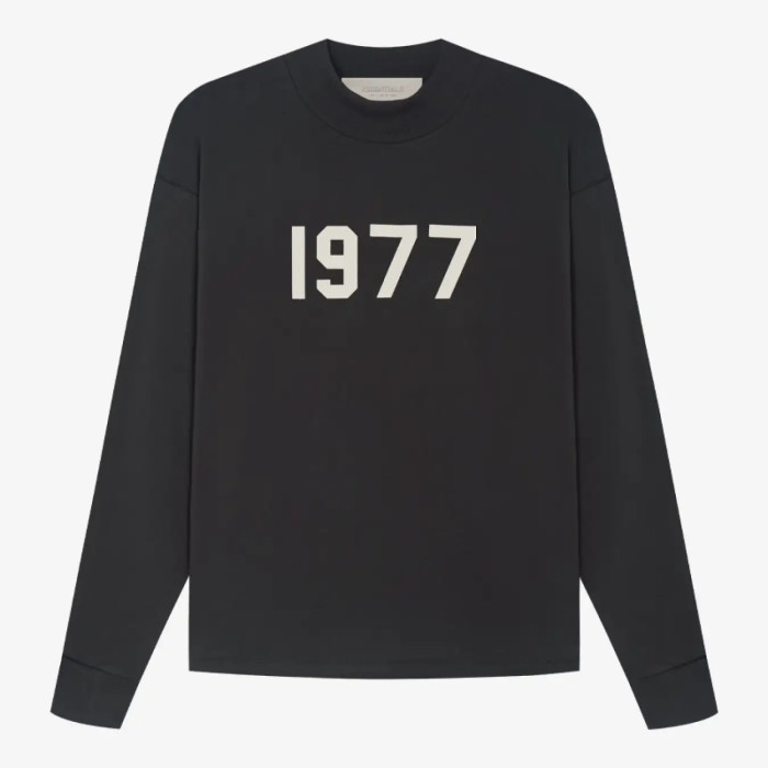 FOG Fear of God 1977 retro leisure bottoming shirt 22 Reunion line long sleeves BLACK