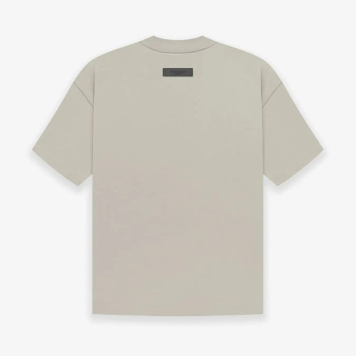 FOG FEAR OF GOD 23 ESSENTIALS double line single row printed T-shirt seal gray