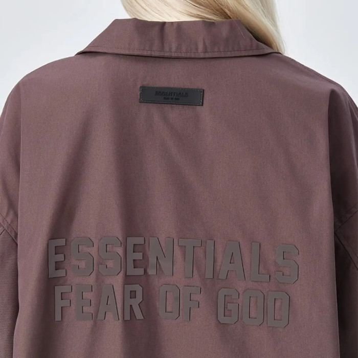 FOG FEAR OF GOD 23 double line retro casual windbreaker ESSENTIALS long coat