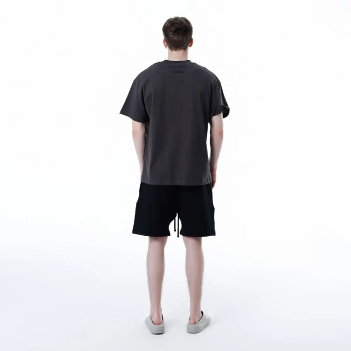 FOG Fear of God 23 Reunion Line 77 Velvet Short -sleeved ESSENTIALS casual T -shirt Black