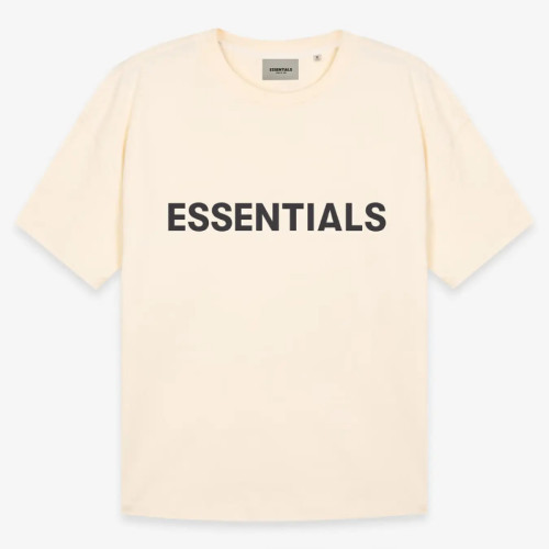 FOG Fear of God 20 Reproduced Short -sleeved Essentials Loose Round Neck T -shirt off white