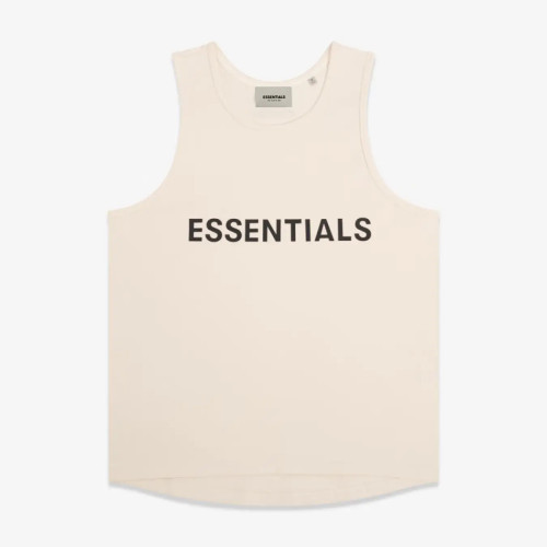 FOG FEAR OF GOD vest ESSENTIALS casual loose bottoming shirt off white