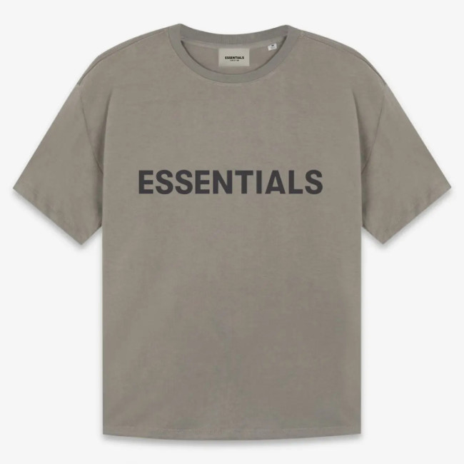 FOG Fear of God 20 Reunion Line short -sleeved loose ESSENTIALS letters T -shirt Carbon gray