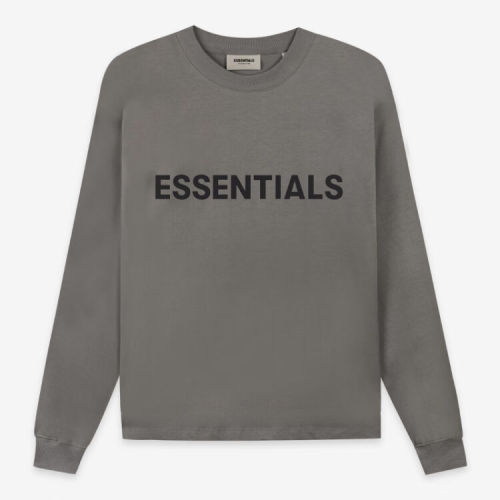 FOG FEAR OF GOD ESSENTIALS Casual Bottoming Multi-line Long Sleeve Charcoal Gray