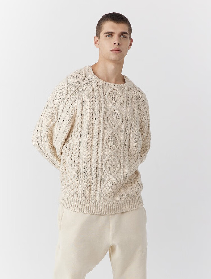 FOG FEAR OF GOD ESSENTIALS 22 Double-stitched vintage twist crew neck sweater