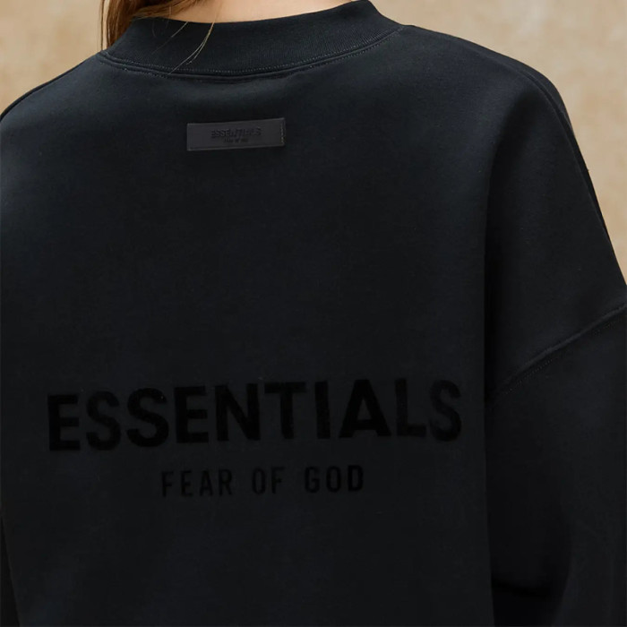 FOG FEAR OF GOD 22 double row flocking round neck sweatshirt ESSENTIALS casual top