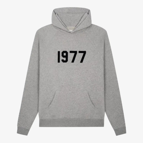 FOG FEAR OF GOD 22 double line 1977 flocked hoodie ESSENTIALS hooded sweatshirt