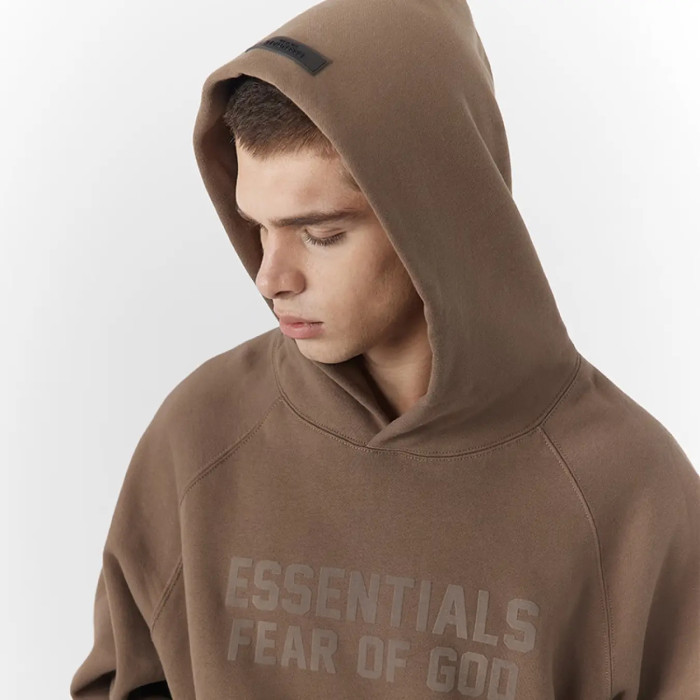FOG FEAR OF GOD ESSENTIALS double line sweatshirt 22 chest flocking hoodie