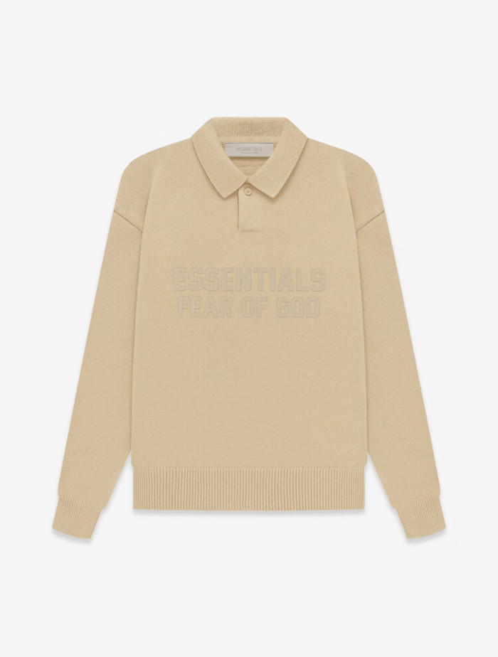 FEAR OF GOD ESSENTIALS Double row Polo sweater