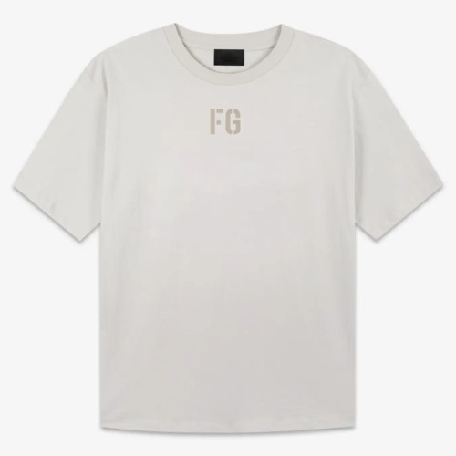 FOG FEAR OF GOD Season 7 FG main line loose T-shirt beige gray