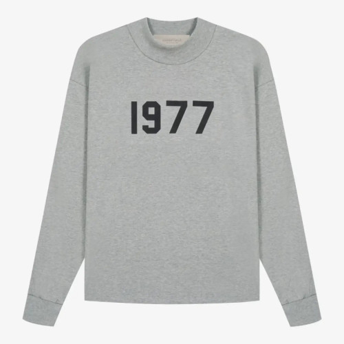 FOG Fear of God 1977 retro leisure bottoming shirt 22 Reunion line long sleeves Dark gray