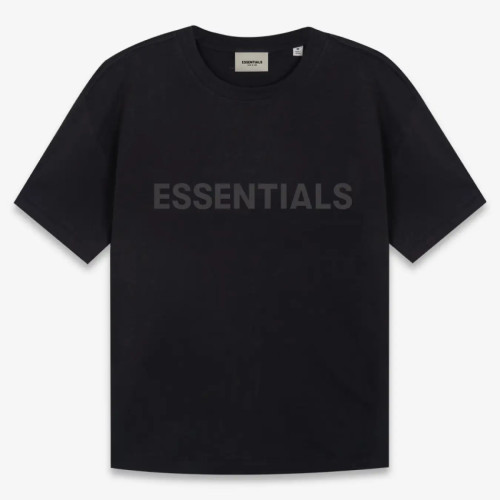 FOG Fear of God 20 Reproduced Short -sleeved Essentials Loose Round Neck T -shirt Black