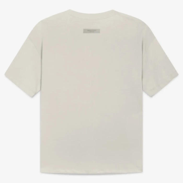 FOG FEAR OF GOD 22 ESSENTIALS double line single row flocking loose T-shirt wheat-colored