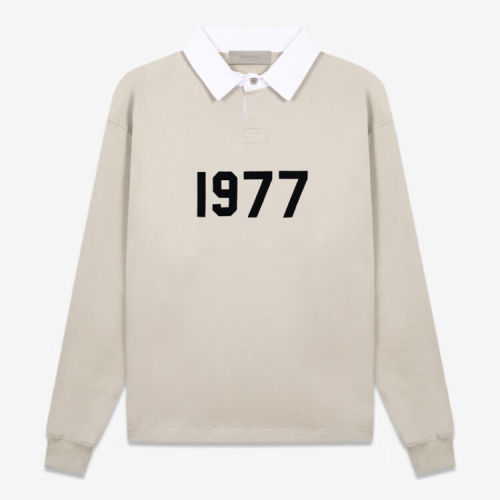 FOG FEAR OF GOD22 double line 1977 sweatshirt ESSENTIALS casual POLO collar top