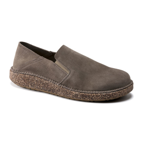 Birkenstock Callan Gray Taupe Suede Slip-On Shoe (Regular)