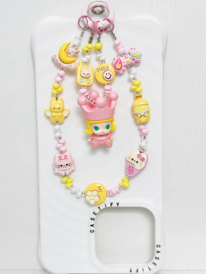 Handmade Alloy Charm Phone Strap Molly