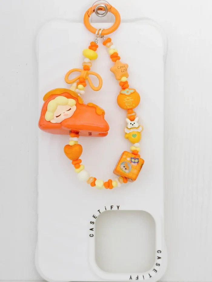 Handmade Alloy Charm Phone Strap Wendy