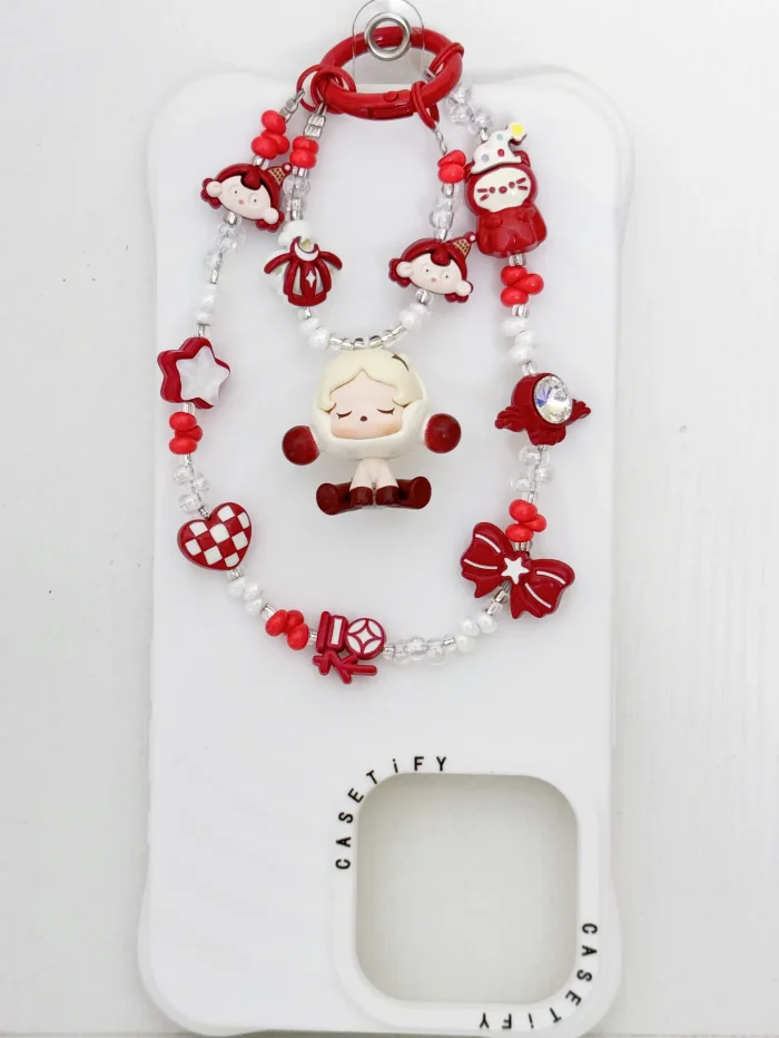 Handmade Alloy Charm Phone Strap Skullpanda