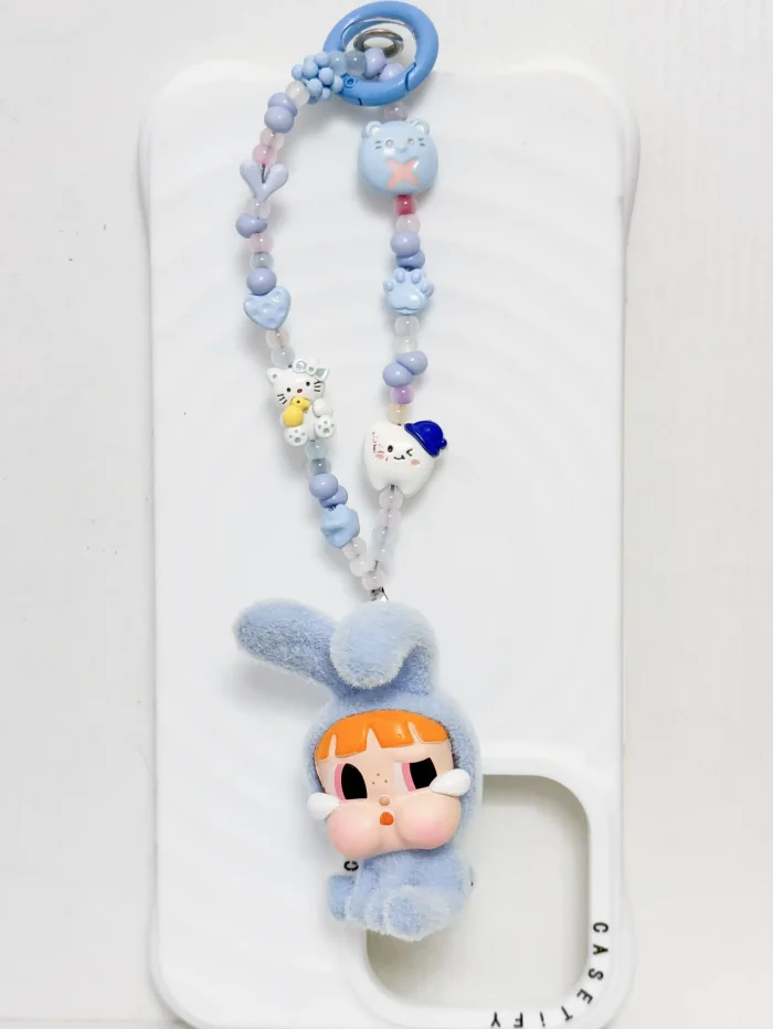 Handmade Alloy Charm Phone Strap Crybaby