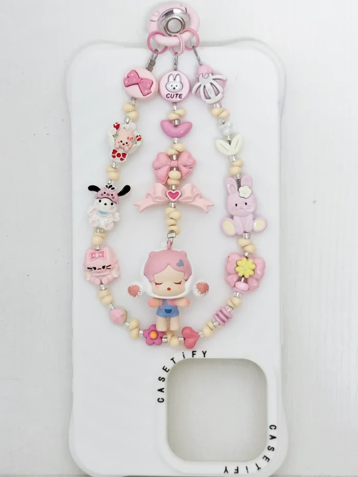 Handmade Alloy Charm Phone Strap Skullpanda