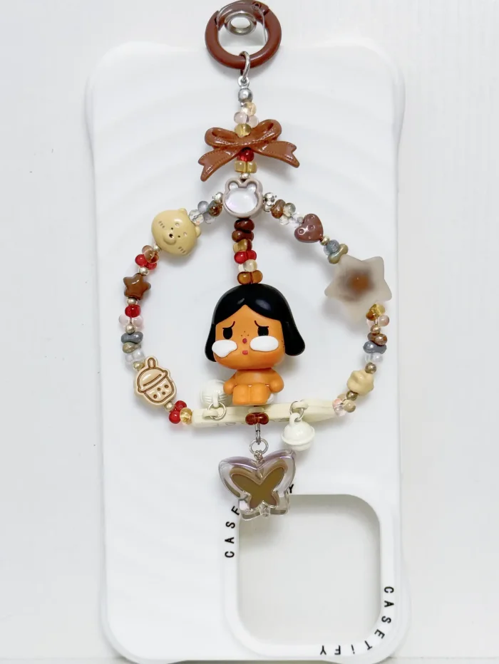 Handmade Alloy Charm Phone Strap Crybaby