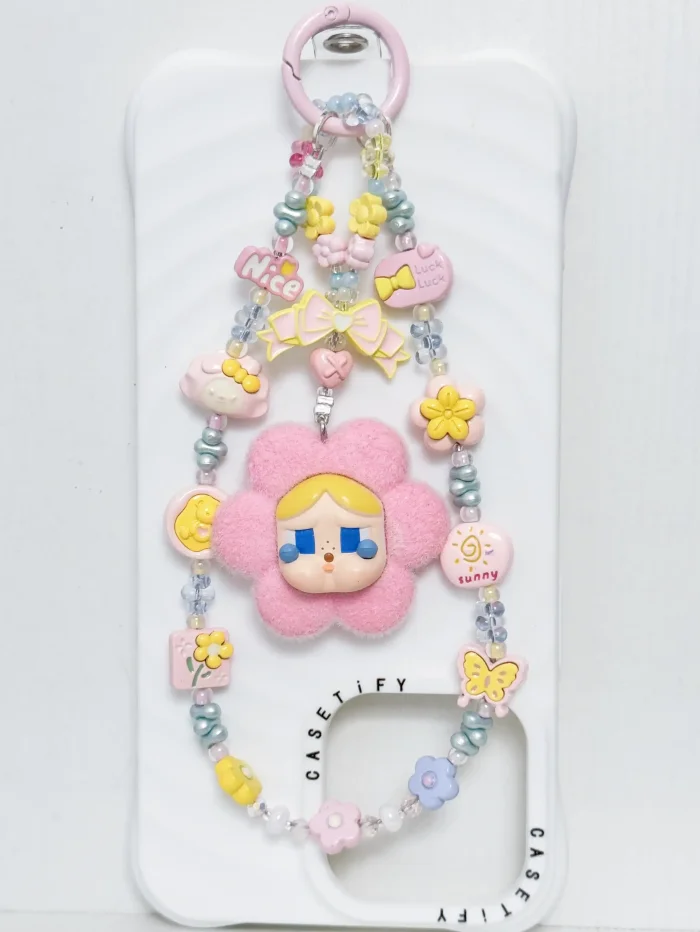 Handmade Alloy Charm Phone Strap Crybaby