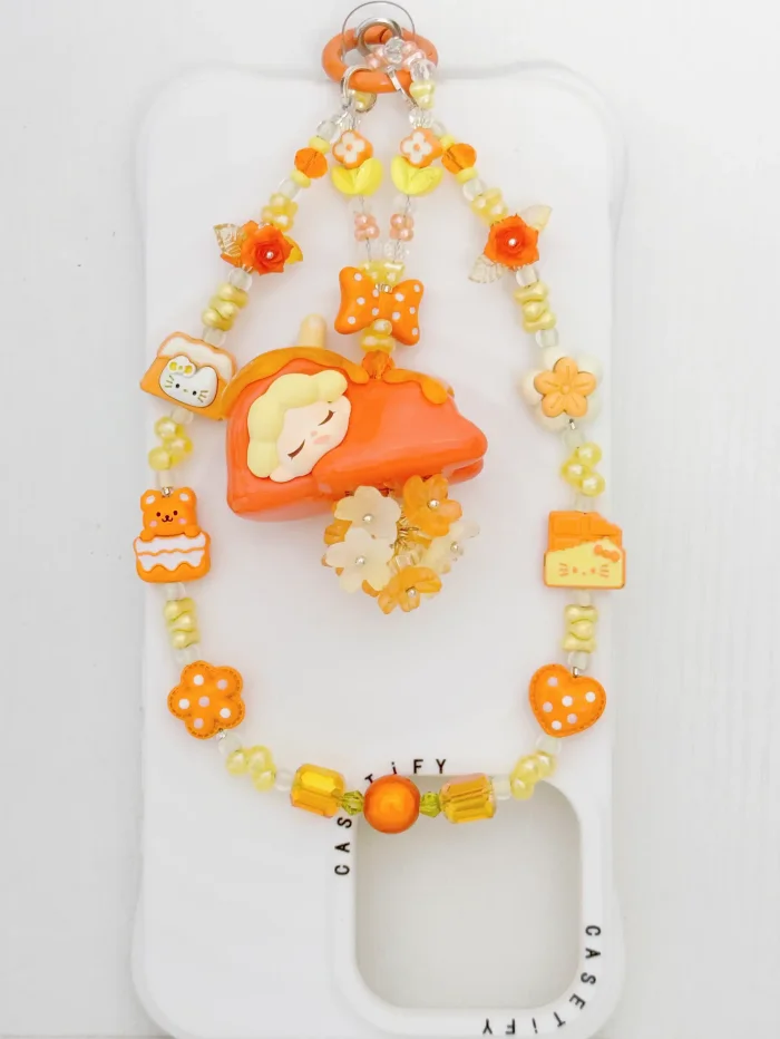 Handmade Alloy Charm Phone Strap Wendy