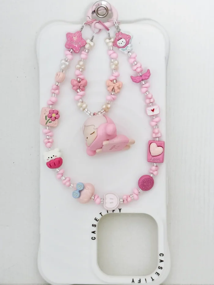 Handmade Alloy Charm Phone Strap Skullpanda