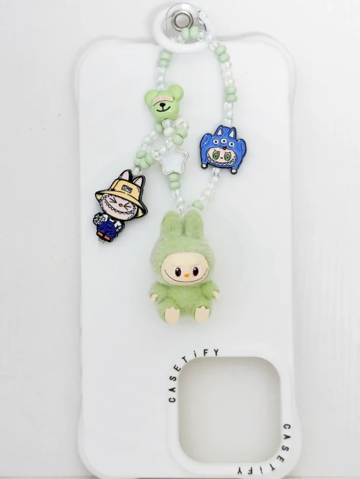 Handmade Alloy Charm Phone Strap Labubu