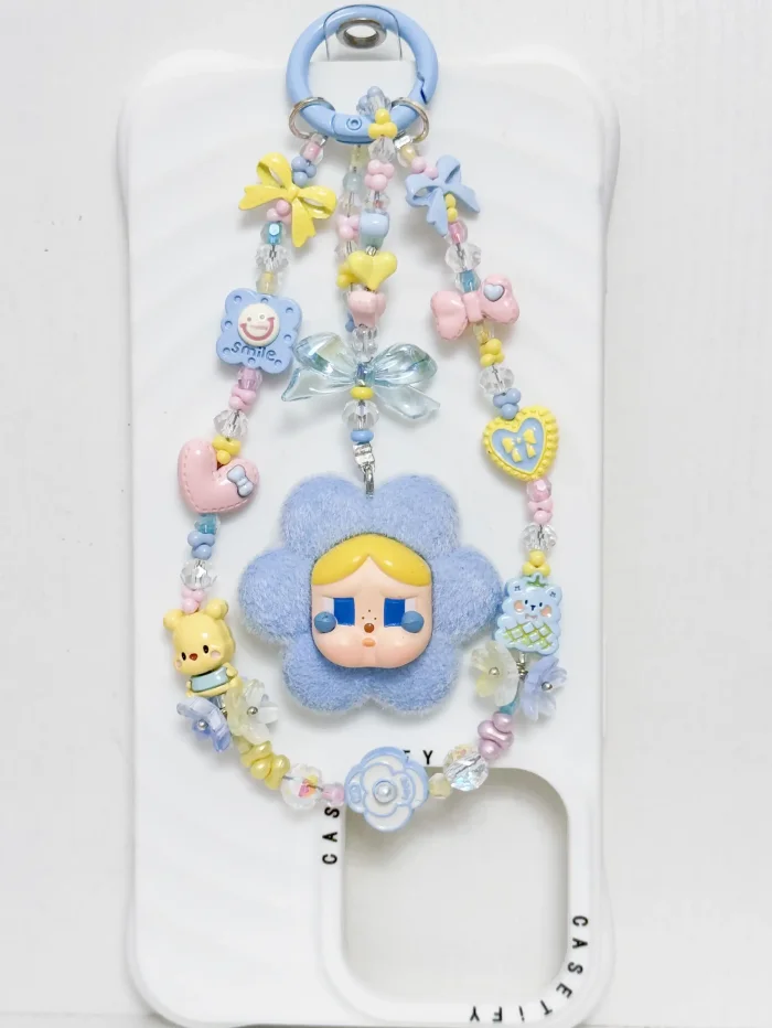 Handmade Alloy Charm Phone Strap Crybaby