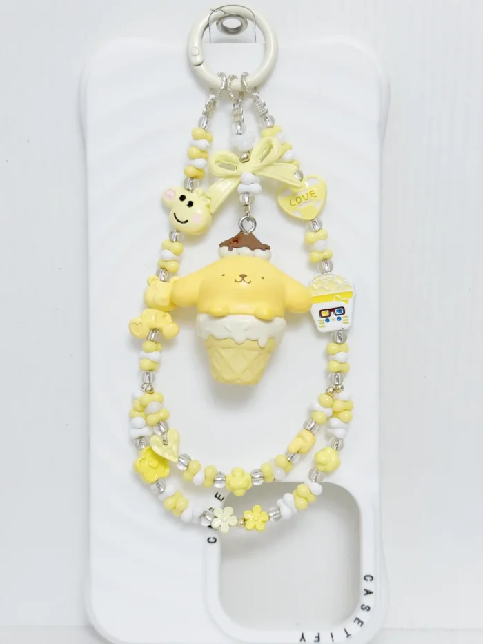 Handmade Alloy Charm Phone Strap Sanrio