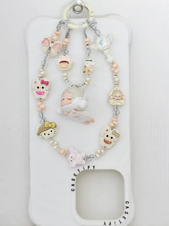 Handmade Alloy Charm Phone Strap Skullpanda