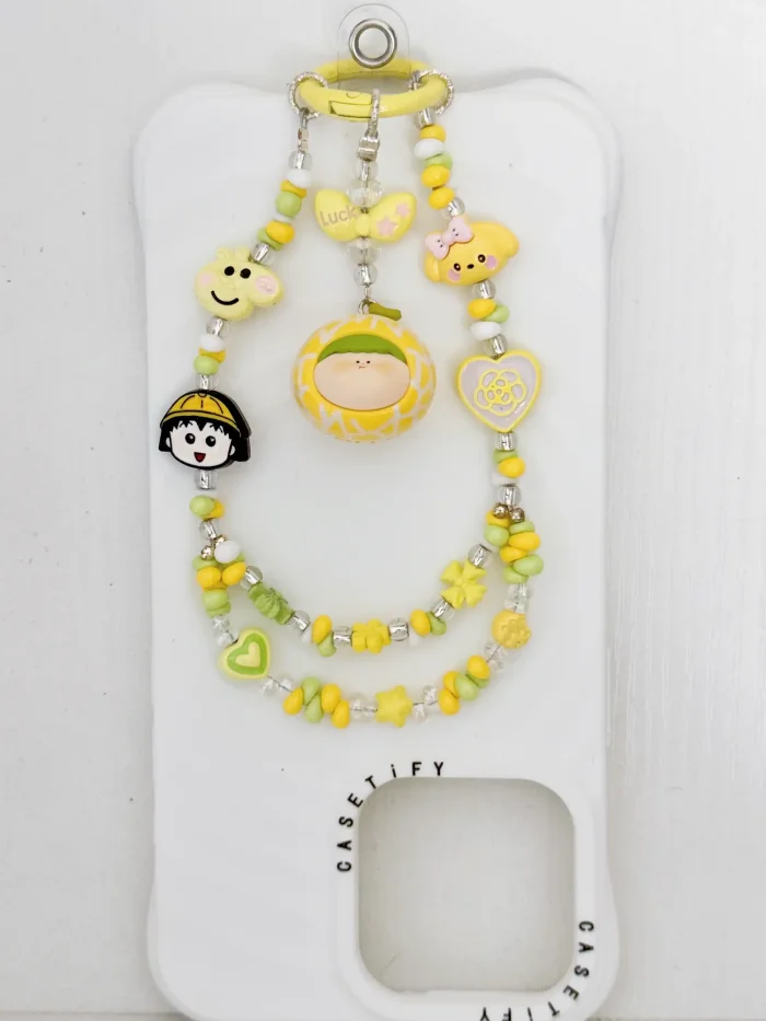 Handmade Alloy Charm Phone Strap