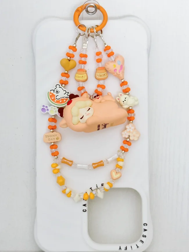 Handmade Alloy Charm Phone Strap Wendy
