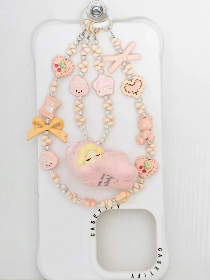 Handmade Alloy Charm Phone Strap Wendy